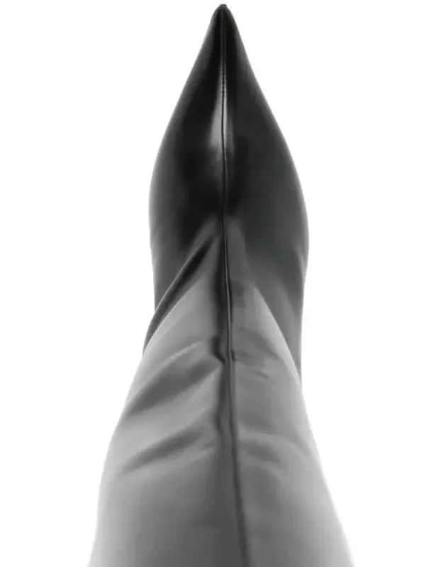 'lea Boot 65mm With Sculpted Heel And Crystal Embellishment'