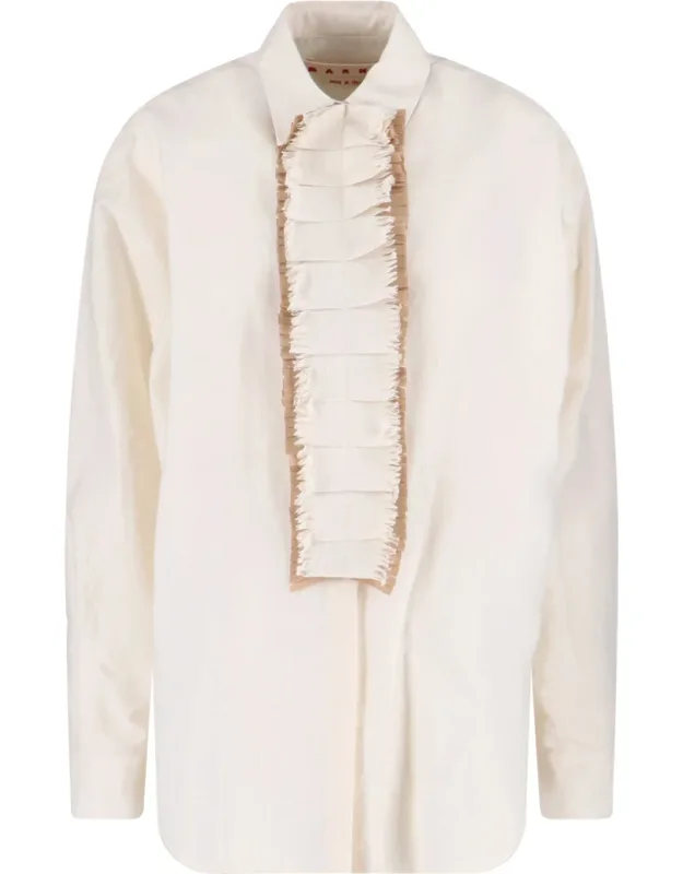 Shirt With Ruffles