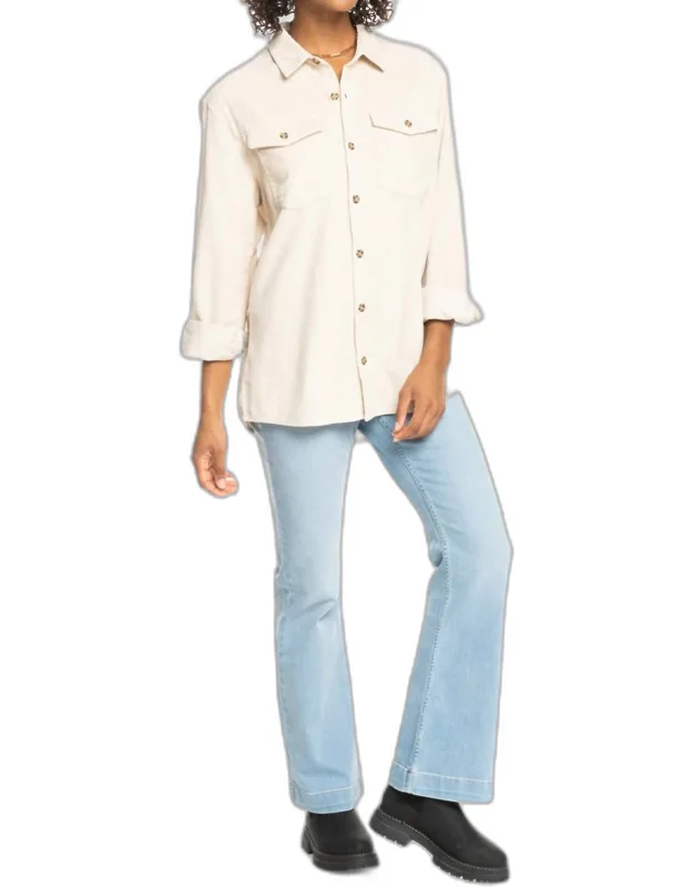 Let It Go Cord Woven Top
