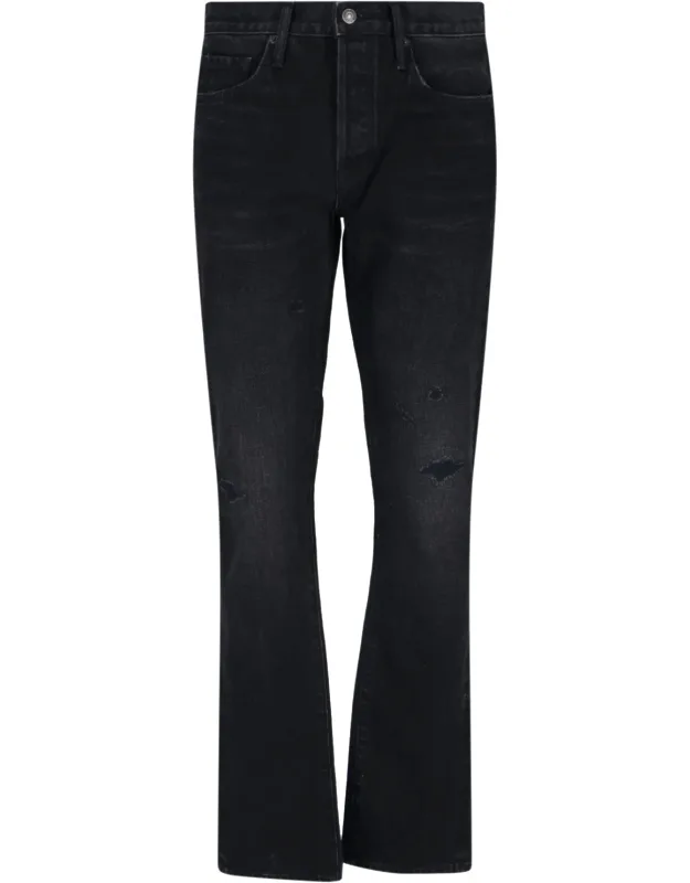 Logo Straight Jeans