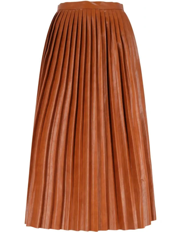 Pleated Midi Skirt