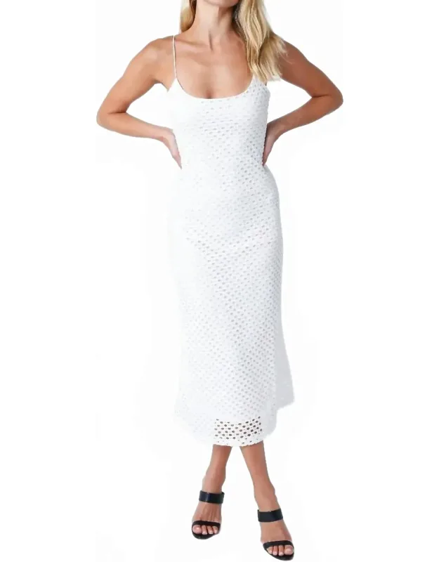 Malin Crochet Midi Dress