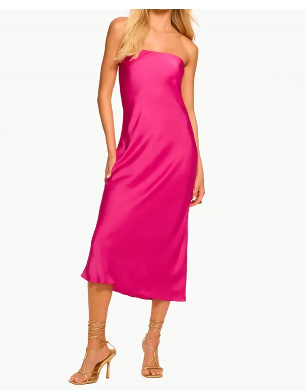 Shauna Strapless Midi Dress