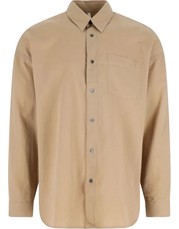 Sunflower 'stable' Shirt With Classic Collar And Mother-of-pearl Button Closure