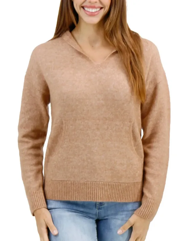 Soft Knit Sweater Hoodie