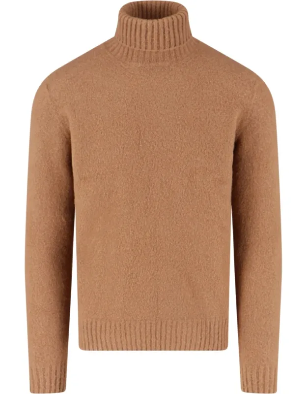 _drumohr High Neck Sweater With Ribbed Trim, Straight Hem_
