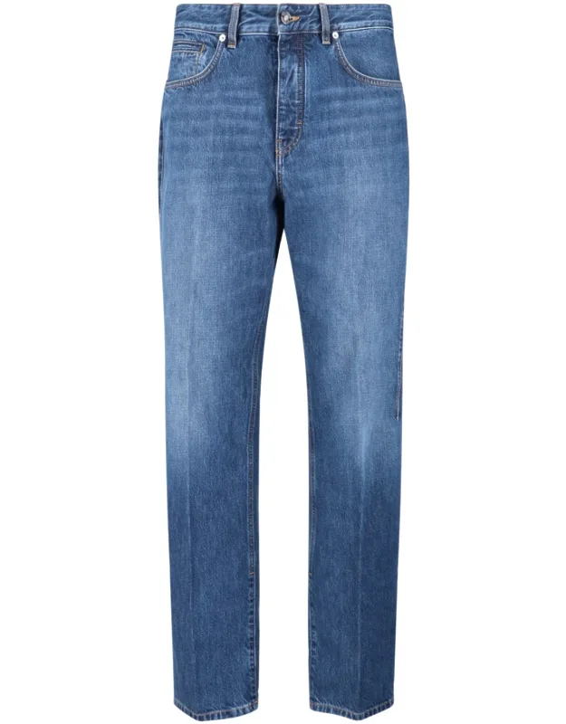 Logo Straight Jeans