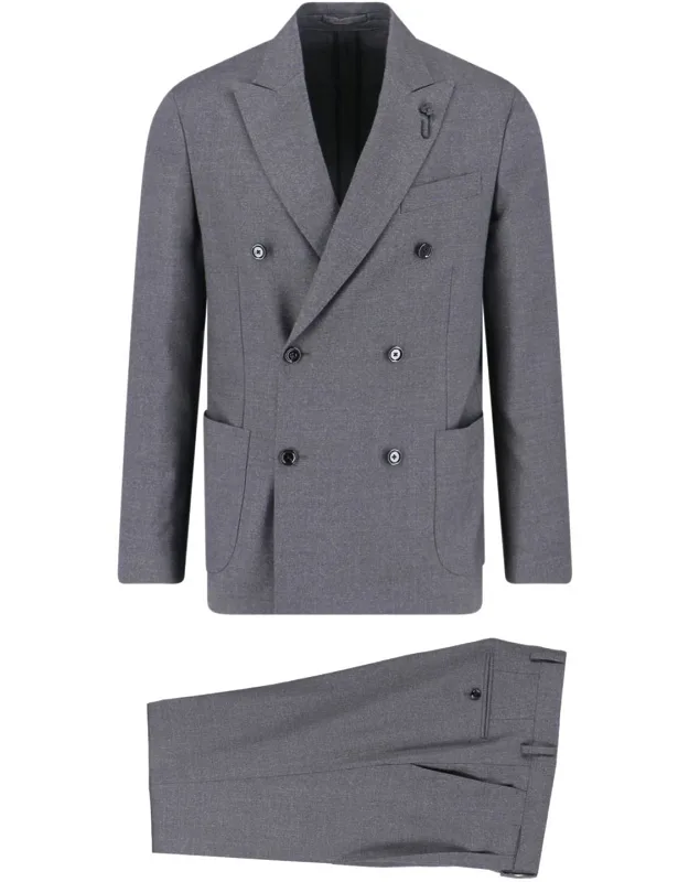 Double-breasted Virgin Wool Suit