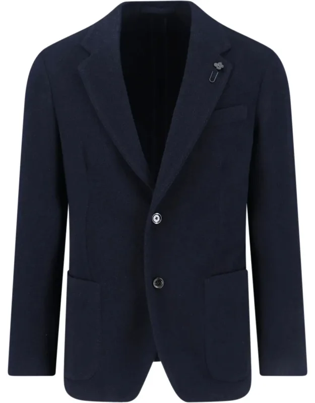 Single-breasted Virgin Wool Blend Blazer