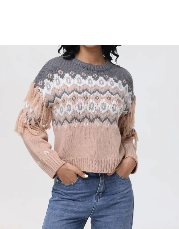 Fringe Fair Isle Sweater