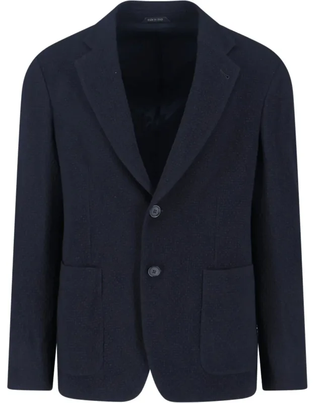 Single-breasted Virgin Wool Blazer