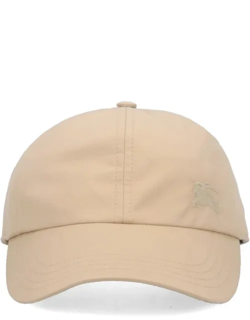 Baseball Cap With Curved Visor And Tonal Logo Embroidery