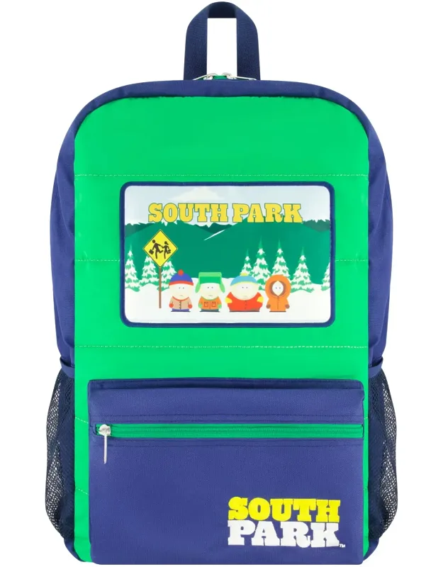 Quilted Backpack With Patches