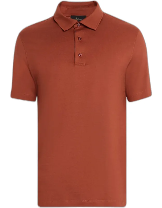 Cotton And Cashmere Polo Shirt