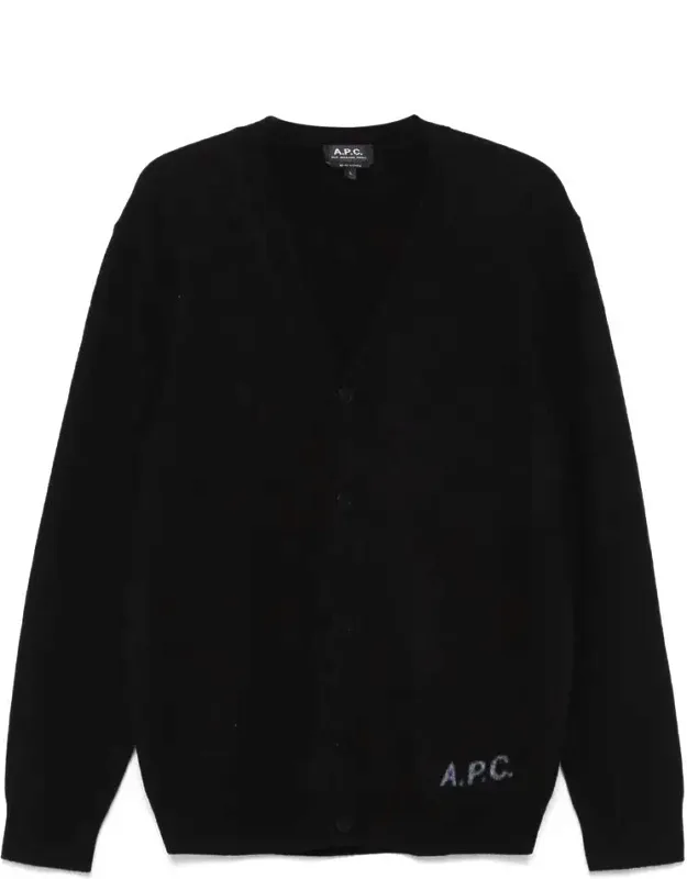 Sweater Front Button Fastening V-neck
