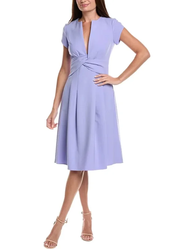 Twisted Front Midi Dress