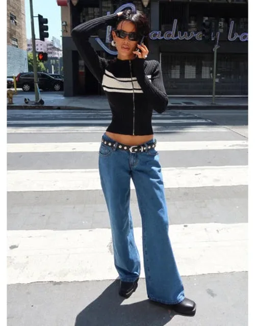 Highlands Low Rise Wide Leg Jeans