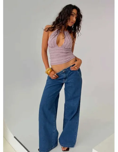 Mid Rise Straight Leg Jeans