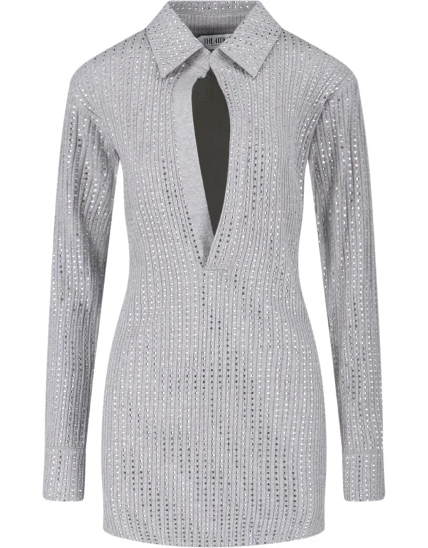 Rhinestone Mini Dress