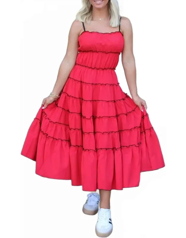Rally Ruched Midi Dress