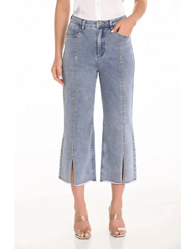 Cropped Wide Leg Jeans