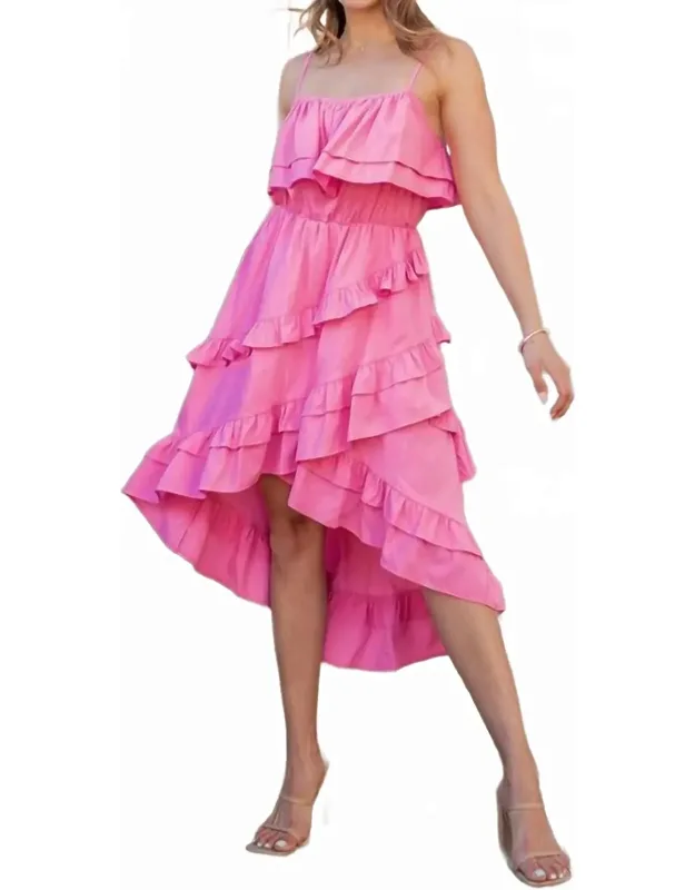 Ruffled Midi Dress