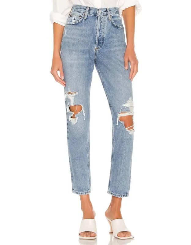 High Rise Relaxed Tapered Jeans