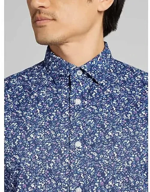Joseph Abboud Button Up Shirt With Crisp Cotton And Stretch