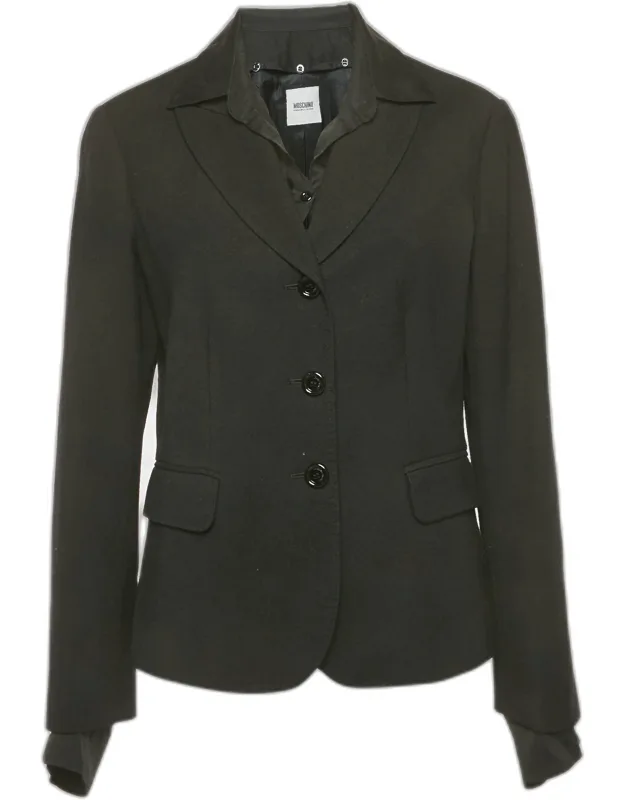 Crepe Detachable Collar Blazer