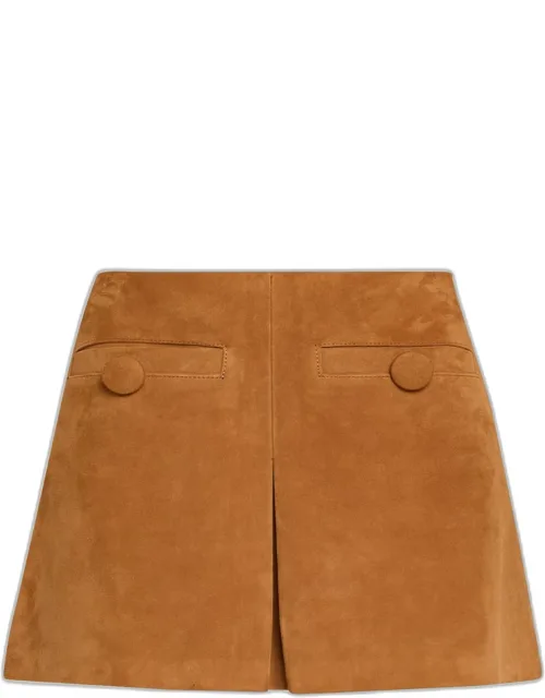 Pleat Mini Skirt