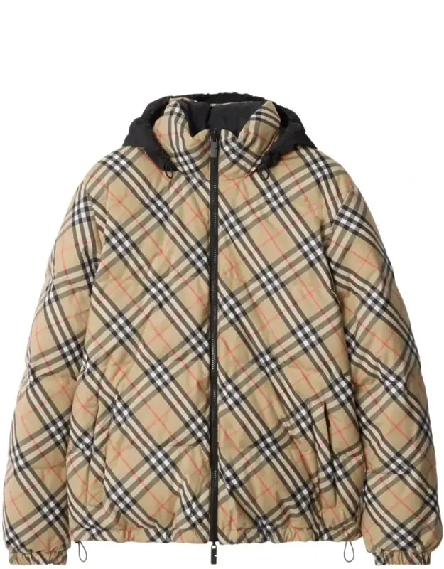 Reversible Check Puffer Jacket