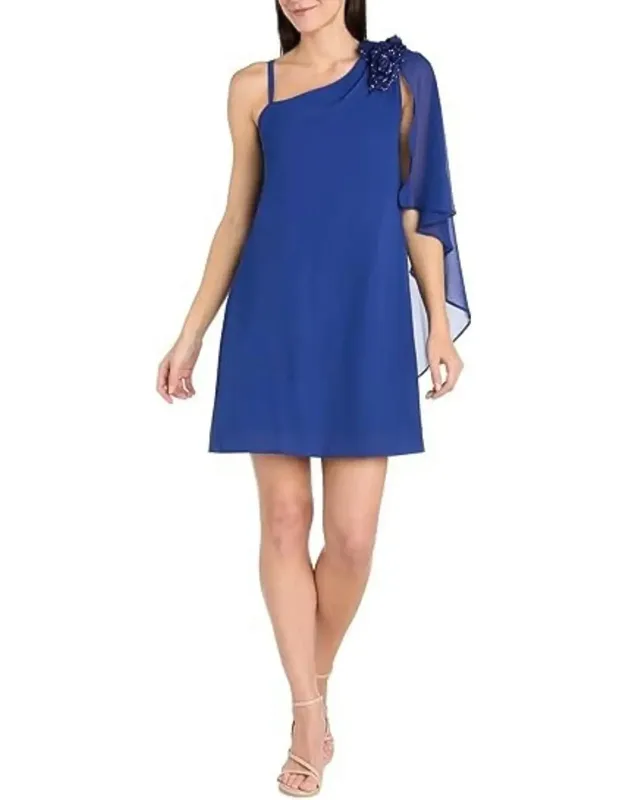 One Shoulder Short Evening Dress