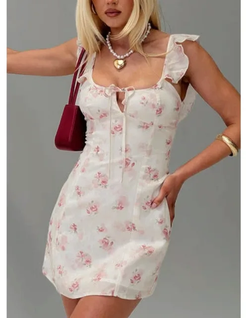 Flutter Sleeve Mini Dress