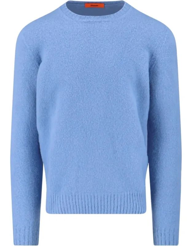 Sweater With Crew Neck And Ribbed Trims