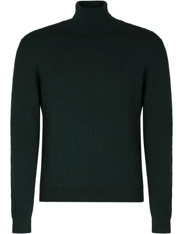 Virgin Wool Turtleneck Sweater