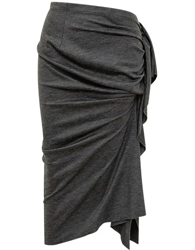 Asymmetrical Draped Skirt