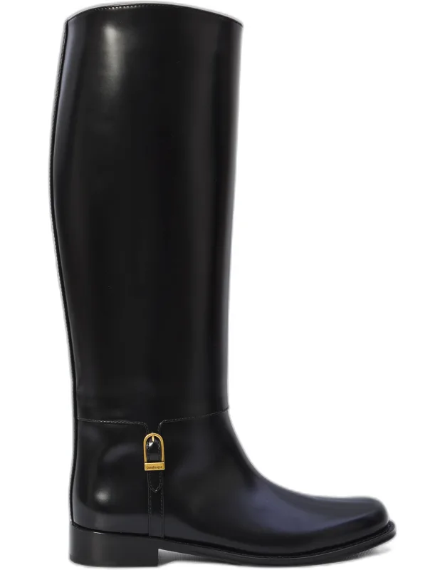 _julia Boots Featuring A Side Buckle And Rounded Toe_