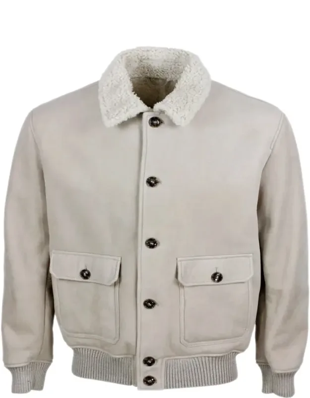Barba Jacket With Elastic Hem And Patch Pockets