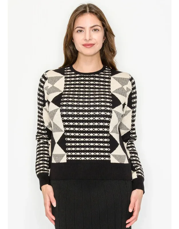 Graphic Crew Sweater