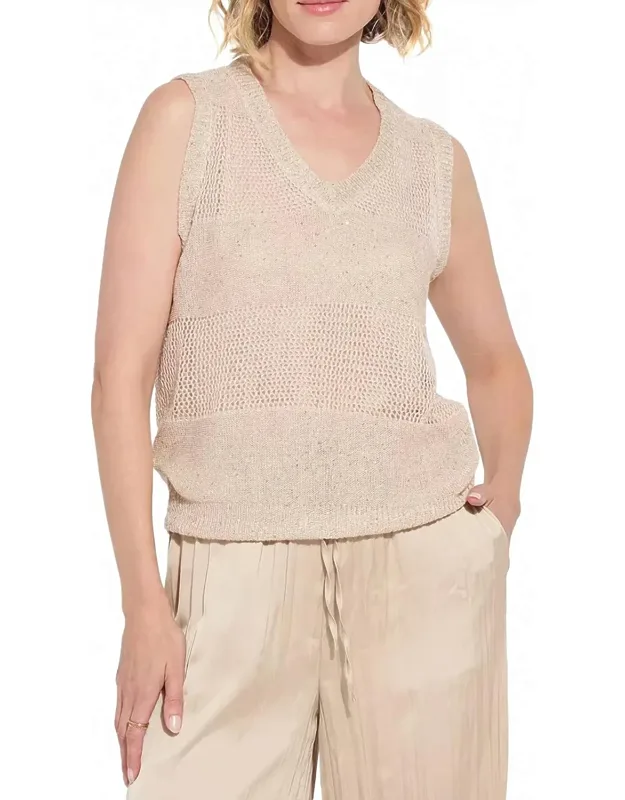 Bria Sequined Shell Top