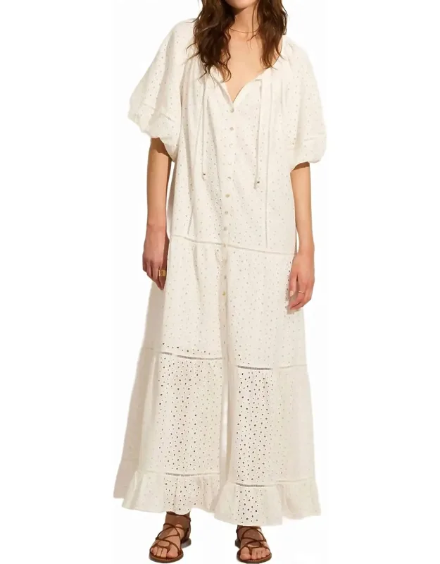 Embroidered Maxi Dress
