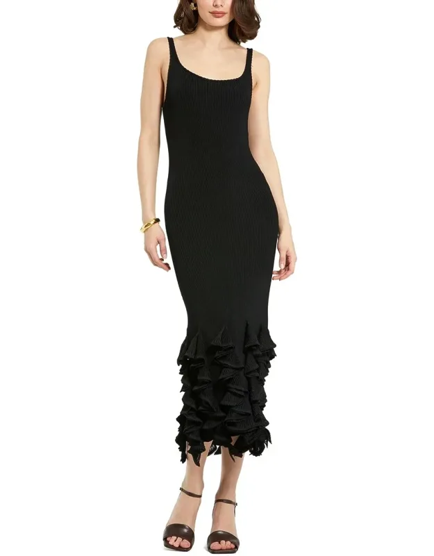 Rib Knit Sleeveless Midi Dress