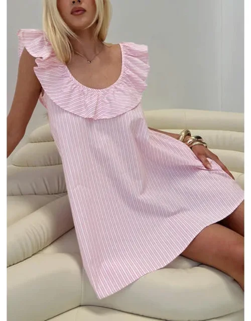 Frill Smock Mini Dress