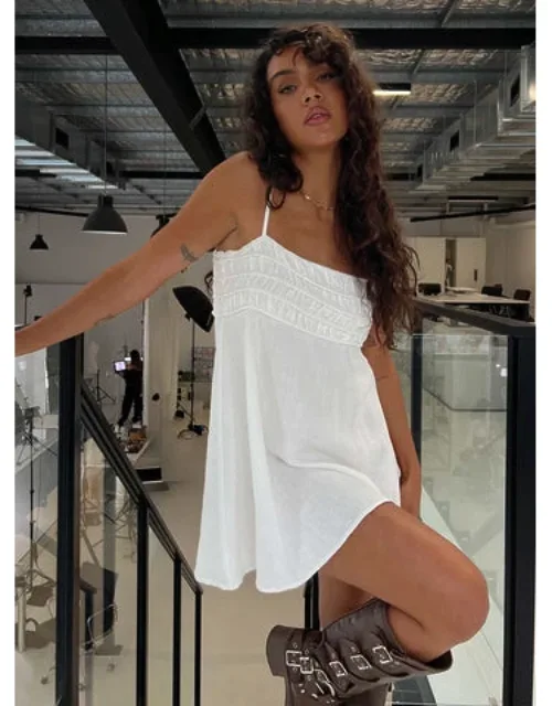 Every Breath Linen Shift Mini Dress