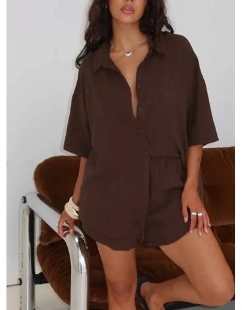 Linen Button Down Top