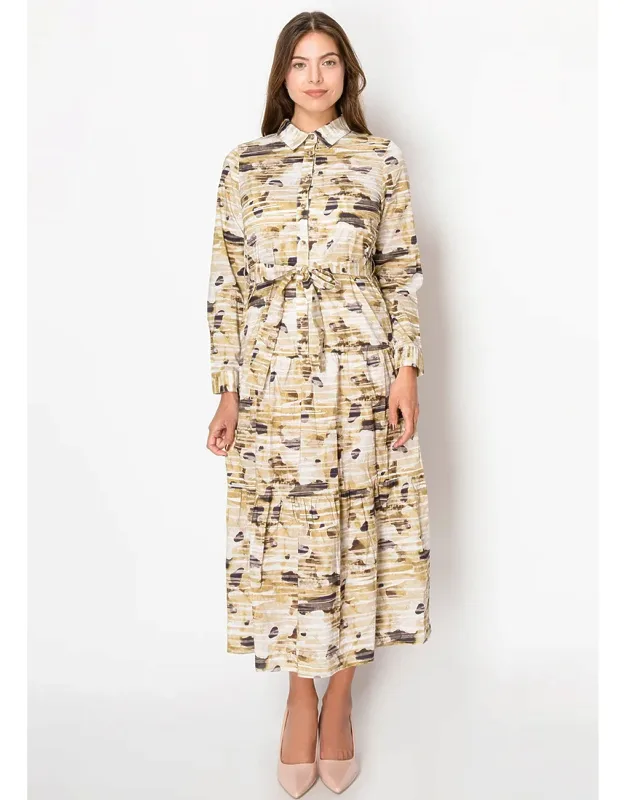 Printed Midi Dress