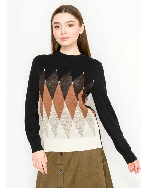 Sweater With Diamond Pattern