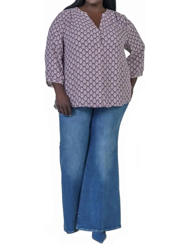 Pintuck Button Down Blouse