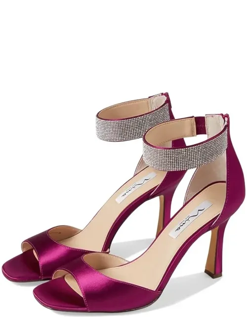 Dezzie Sandals With Rhinestone Embellishments And Ankle Strap