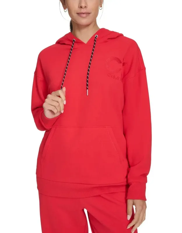 Eco Hoodie Fleece Lined Logo Pullover